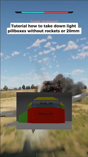 How to destroy Light Pillboxes in War Thunder air battles! ✅ #warthunder