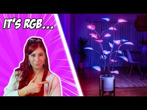 TRYING out the world's FIRST RGB Plant! 🌈 Fluora LED Houseplant