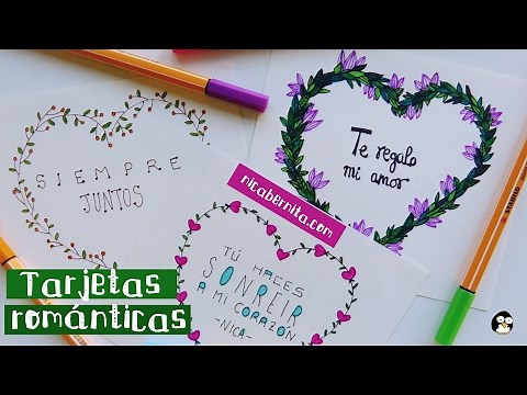 TARJETAS HECHAS A MANO CON FRASES DE AMOR 2 💖 IDEAS PARA REGALAR a tu novio