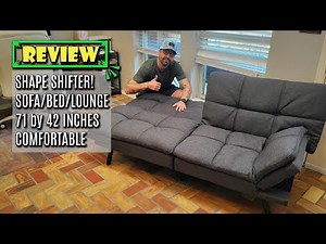 FONTOI Futon Sofa Bed Memory Foam Couch Sleeper Daybed Foldable Convertible Loveseat