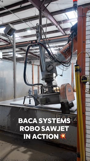 Precision meets performance with our Baca Systems Robo Jet Saw. Watch as advanced automation turns stone cutting into a seamless and efficient process. Delivering accuracy, speed, and craftsmanship every time. ⚙️ Call us at 📞 (850) 235-0003 to learn more about how we combine innovation and quality for your next project. #BacaSystems #EmeraldCoastFabrication #StoneFabrication #CuttingEdgeTechnology #QuartzCountertops #MarbleDesign #PCBHomes | Emerald Coast Fabrication