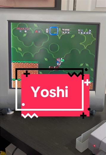 First Time Seeing Yoshi #marioworld #supermarioworld #yoshi #napoleon #phone #snes #supernintendo #1990