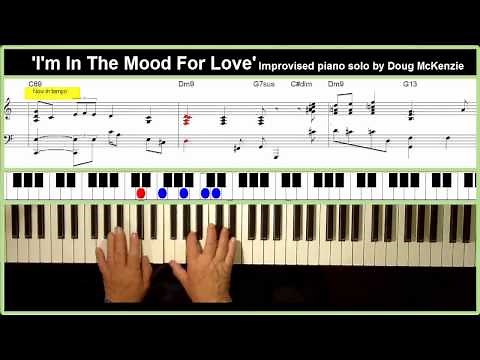 'I'm In The Mood For Love' - solo jazz piano tutorial