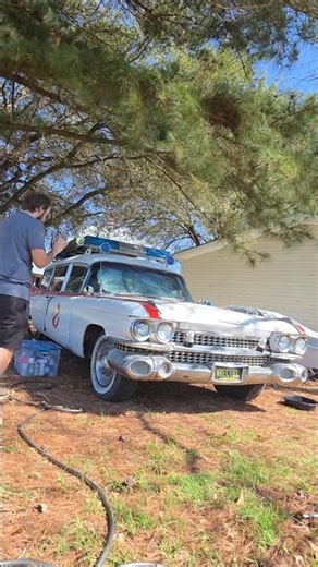 What was she talking about? #carguy #classiccars #ghostbusters #moviecars