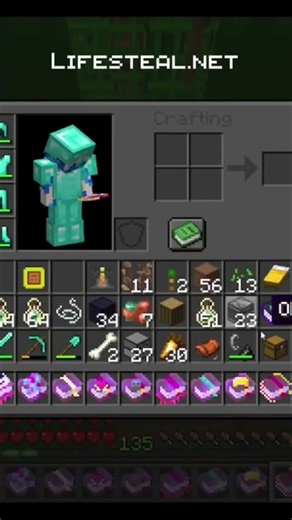 I OPENED TEN ENCHANT SCROLLS ON LIFESTEAL.NET #minecraft #minecraft #mc #lifestealnet #lsn
