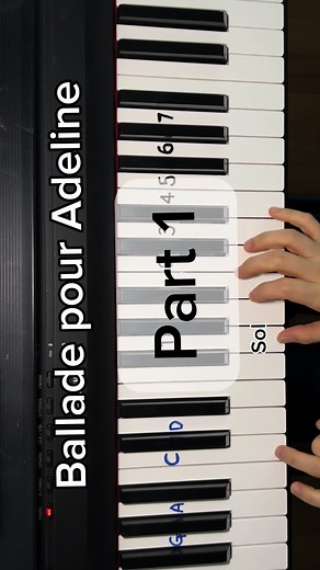Ballade pour Adeline Piano Tutorial - Part 1