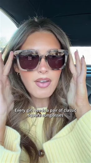 Spring’s calling… and Bella understood the assignment ☀️🌷 Classic square frames, creamy tortoise, and gold details that just hit different. Shop now at the link in bio.