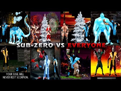 SUB-ZERO VS. EVERYONE IN MK MUGEN (MK Project New Era) - Razor Ramon, Kane, Goro, Kintaro, Shao Kahn