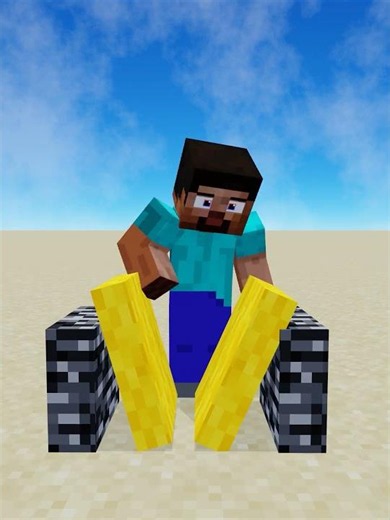 Herobrine and his friends take on the challenge of breaking through the hardest blocks of stone.