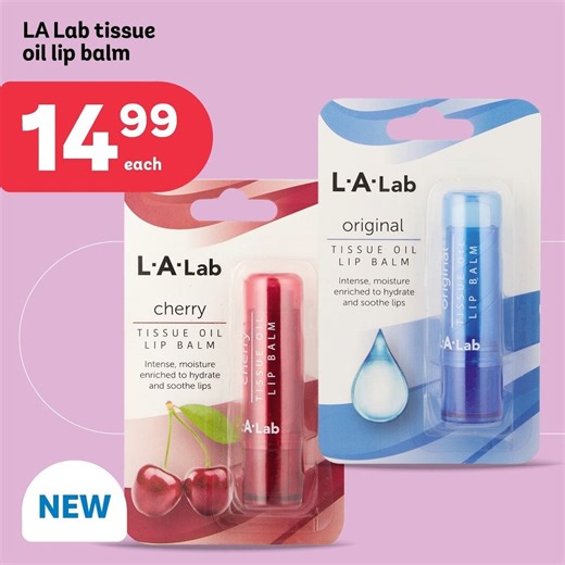 51K views · 995 reactions | Pamper your lips with our NEW range of L.A. Lab tissue oil lip balms. The perfect addition to your beauty routine! Only at PEP  *L.A. Lab tissue oil lip balm 14.99 each | PEP | Facebook
