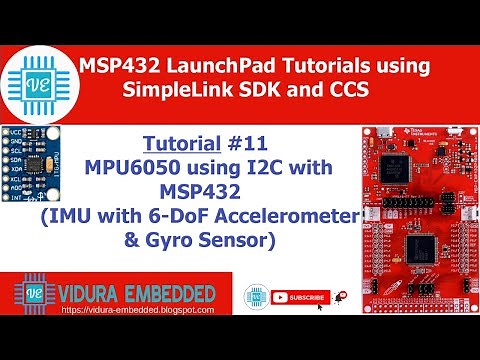 MPU6050 interfacing with MSP432 using I2C