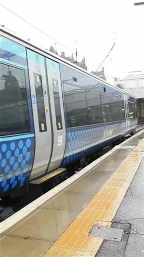 Scotrail Class 170 departing Edinburgh Waverley with a loud three tone