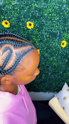 🩷4Stitch braids with 2 hearts🩷 #brandibraids #getchusome #foryoupage #foryou #fyp #stitchbraids