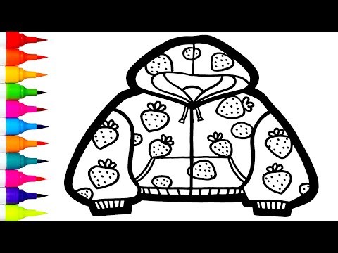 Easy Strawberry Hoodie Drawing 🍓👕 | How to Draw Clothes Step by Step (4K)