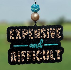 Custom Car Freshie: "expensive & Difficult" Scented Aroma Beads Car Scent - Etsy