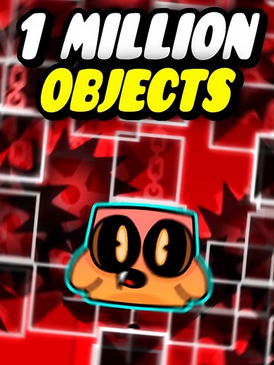 Clutterfunk with 1 Million Objects: Geometry Dash Visual Test