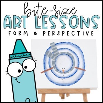 Winter Elementary Art Project | Snowman Art Lesson | Form & Perspective