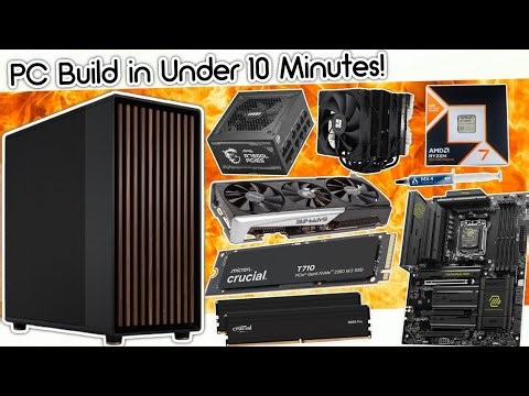 Building a PC from Scratch in Under 10 Minutes! // PC's Made Easy!