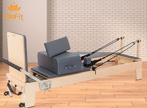 [Hot Item] Hot Sale Maple Rubber Beech Wood Pilates Machine Pilates Reformer Body Building Machine