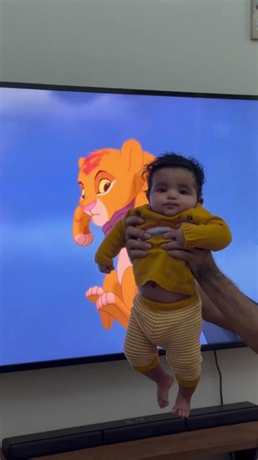 The Lion King Moment with Baby #love #shorts #lionking #baby