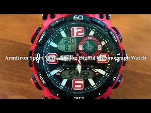 Armitron Sport Men's Analog-Digital Chronograph Watch (Unboxing)