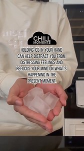 Holding ice in your hand can help distract you from distressing feelings and refocus your mind on what's happening in the present moment. https://ter.li/bah083 | Healthline