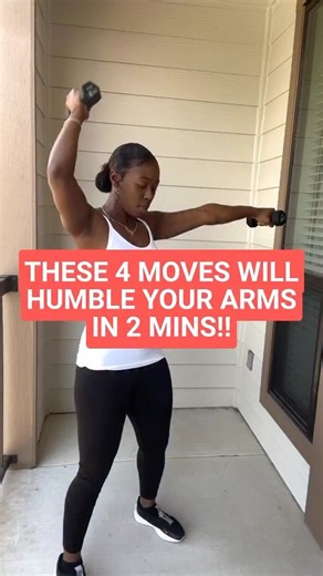 Ty-Leah𝓑H on Instagram: "Four simple moves, big upper body payoff. In this quick arm series we hit your shoulders, biceps, forearms and upper back without heavy weights: ✅ Side hold + overhead pumps: one arm holds out to the side while the other pumps overhead to build shoulder endurance and stability. ✅Motorcycle wrist pulls: light weights in your hands as you pull your wrists back, firing up your forearms and grip strength. ✅Front open to wide: both arms together in front, open out wide, lowe