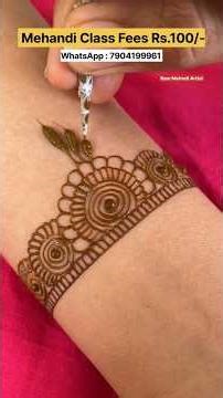 மெஹந்தி பயிற்சி தமிழ் Mehandi Class Tamil #tamilshorts #mehndiclass #mehndidesign #shorts #trending