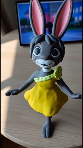 Wow. I created Judy Hopps Zootopia 2 from clay #diy #asmr #easy #trend
