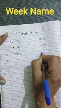 #Week Name #week name for kids perfect #kids learning day #basice education for kids #funny #viral