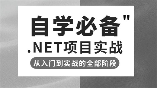超详细的.NET项目实战！涵盖从入门到实战的全部阶段，超级适合自学，用来练手且可以放进简历的项目！