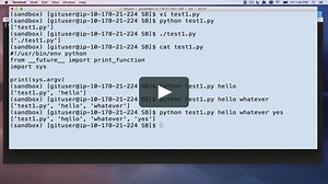 Learning Python - Week2 / sys.argv
