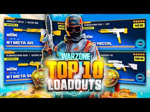 the TOP 10 *BROKEN* META Loadouts in Warzone (Warzone BEST Loadouts)