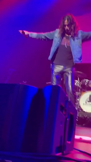 Witchy Woman 🪄 🦅 Constantine vibing hard on this tune in his leather & denim.. catch that signature CM mic flip! 🎤🌀 Ha did he almost say restless diesel not spirit!? Dude learned 2 hours of songs and harmonies in two weeks and has been rockin hard. 🤠👈 We will see you again next weekend in Maine! Thanks Indiana, we had a great time at the gorgeous @lernercenter 🎭 Happy Halloween 🎃 #ontour #classicrock #eagles #halloween #leather #denim #vocals #guitars #drums | Constantine Maroulis