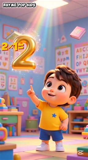 Fun 2 Times Table Rhyme | Kids Learning Video with Actions 🎬