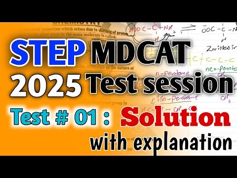 MDCAT 2025 STEP Test # 1 Fundamental concepts of organic chemistry MCQs