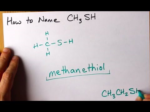 How to Name CH3SH (methanethiol)