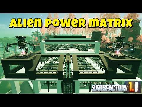 Automating Power Shards & Alien Power Matrix - New Satisfactory 1.1 Playthrough