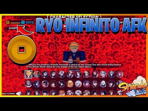 COMO FARMAR RYO INFINITO AFK NO SHINDO LIFE