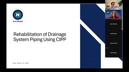 Rehabilitation of Drainage System Piping Using CIPP
