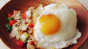 Thai Chicken with Basil Over Rice (Pad Kra Pao Gai)