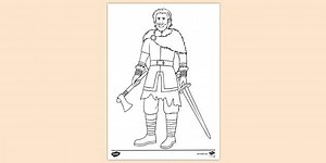 Beowulf Colouring Sheet