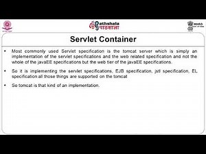 Servlet Container and structure of Web Application
