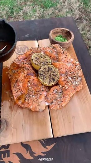 Smoked Arctic Char Wreath Recipe | Over The Fire Cooking #shorts
