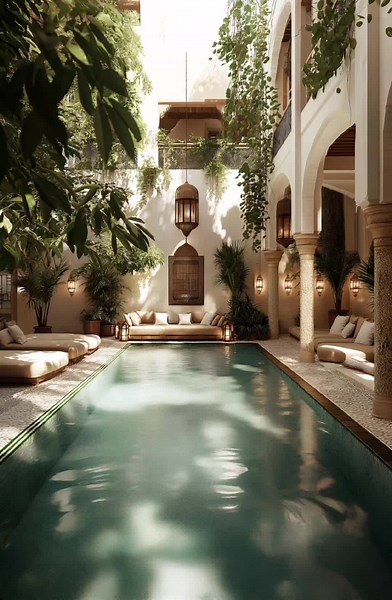 Moroccan Riad Courtyard: A Dreamy Escape at Home
