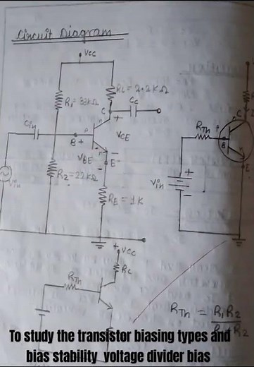 transistor biasing and its type, voltage divider bias #experiment #bsc #physics #bsc4thsemester