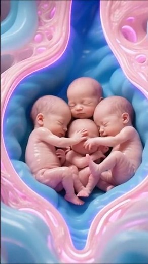 Incredible Bond of Quadruplet Babies Growing Together Inside Mom’s Womb