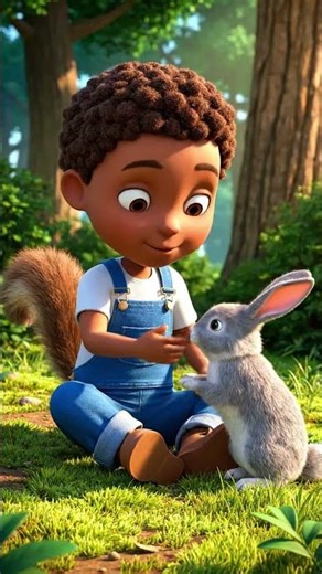 Forest Friends 🐿️🦌 | Kid Playing With Animals | Funny 3D Cartoon Short