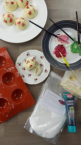 176K views · 2K reactions | Pretty  marshmallow teacakes - the perfect afternoon tea treat  Watch until the end for the big reveal! Sue has made these delightfully scrummy teacakes using our Sattina Swiss meringue buttercream mix to make the marshmallow centre  Make sure you come back tomorrow for the full recipe and method on how to make these PLUS more top tips from Sue! | Cake Craft World - Official Site | Facebook