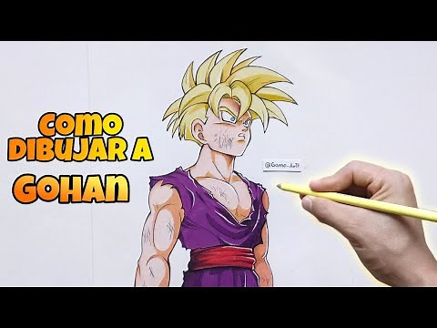 HOW TO DRAW GOHAN SSJ1 STEP BY STEP | fallow deer